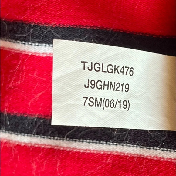 Tommy Hilfiger womens Short Sleeve Mixed Stripe Zip Polo Shirt preppy M - Picture 7 of 11